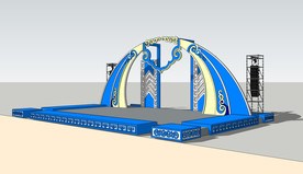 蒙古族元素 舞台