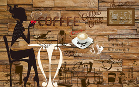 个性砖墙邂逅咖啡厅工装背景墙