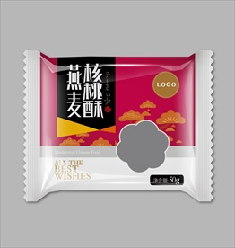 核桃酥卷膜袋平面展开图