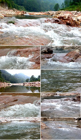 4K原创实拍清澈小溪河流