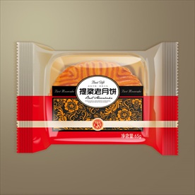 月饼卷膜平面展开图