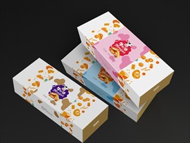 牛轧饼包装平面展开图