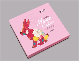 中秋月饼盒平面展开图