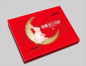 月饼包装盒平面展开图