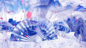 唯美水墨古风舞蹈 舞台背景视频