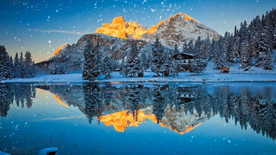 贝加尔湖美景 舞台背景视频素材