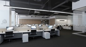 开放办公室设计效果图