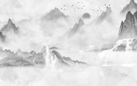 高档 大气山水画 TIF分层