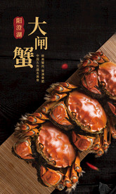 大闸蟹海报