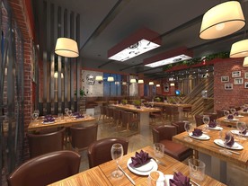 工业风格调西餐厅