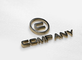 logo金属效果贴图样机