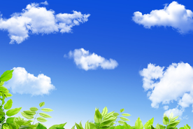 蓝天白云
