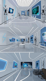 智能机器人展厅3DMAX模型