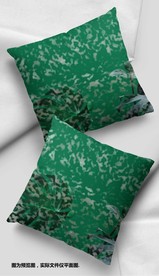 绿色叶子抱枕