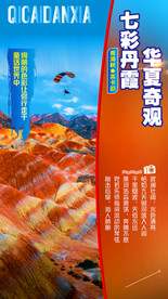 七彩丹霞甘肃旅游