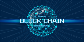 未来科技区块链点粒地球背景图