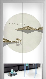 门帘窗帘卷帘遮光帘卷帘图案