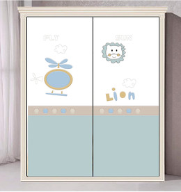 儿童房移门图案