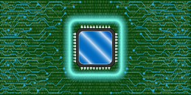 科学技术集成电路微芯片矢量图