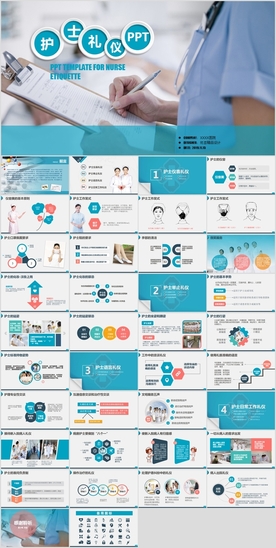 护士礼仪培训PPT模板