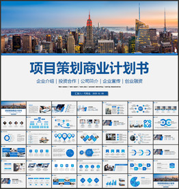项目策划商业计划书PPT模板