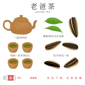 老爸茶元素