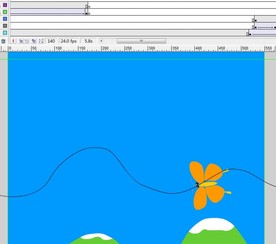 春天的事10秒引导线蝴蝶飞动画