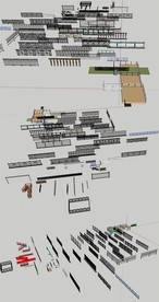 各种铁艺栏杆围栏SU模型