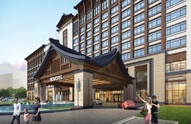 中式酒店外观设计效果图