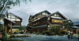 民宿建筑设计效果图