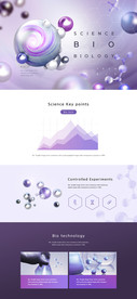 科研医学生物基因网页设计紫色