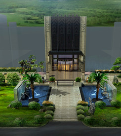 售楼示范花园设计效果图