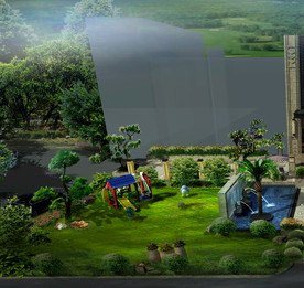 售楼示范花园设计效果图