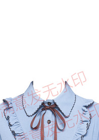 女生学生装正装衬衫模板证件照