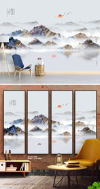 写意山水画 手绘装饰画