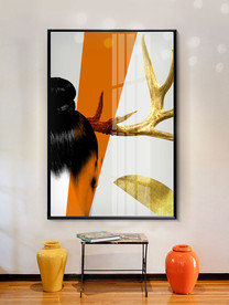 抽象美女装饰画