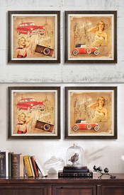 欧美时尚复古装饰画