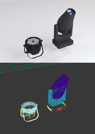 PAR 灯模型  光束灯模型