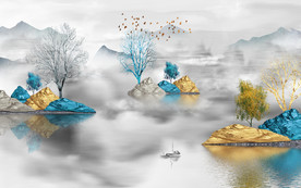 立体新装饰爆款画 TIF分层