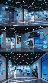炫酷科技展厅3DMAX模型