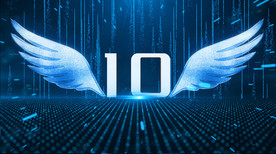 震撼10秒蓝色翅膀倒计时AE模