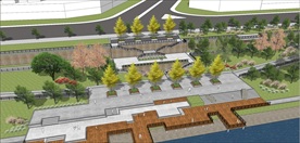 岸边公园景观模型SU