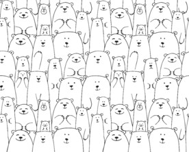 手绘卡通儿童房动物装饰画背景墙