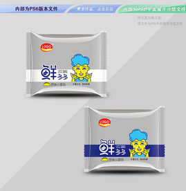 鲜多多面包吐司平面展开分层文件