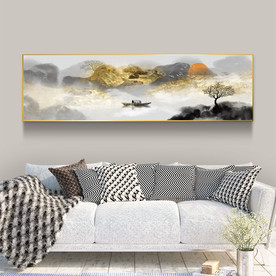 山水横幅装饰画