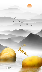 石来运转 时来运转装饰画