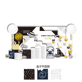 黑白太空狗背景