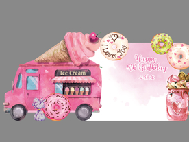 粉色车背景素材