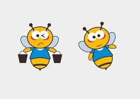 卡通小蜜蜂