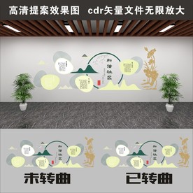 文化墙 社区文化 和谐社区